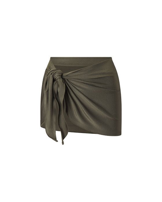 Green Shiny Sorrento Sarong - Sanori Swim