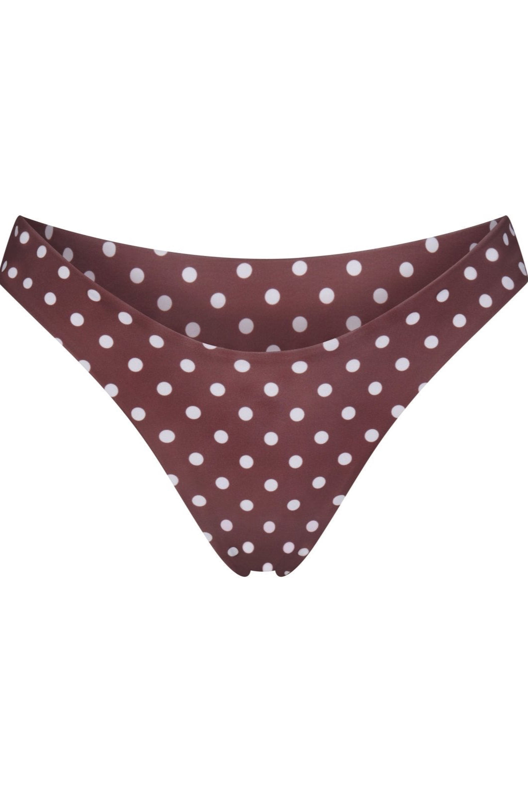Brown Polkadot Tahiti Bikini Bottoms - Sanori Swim
