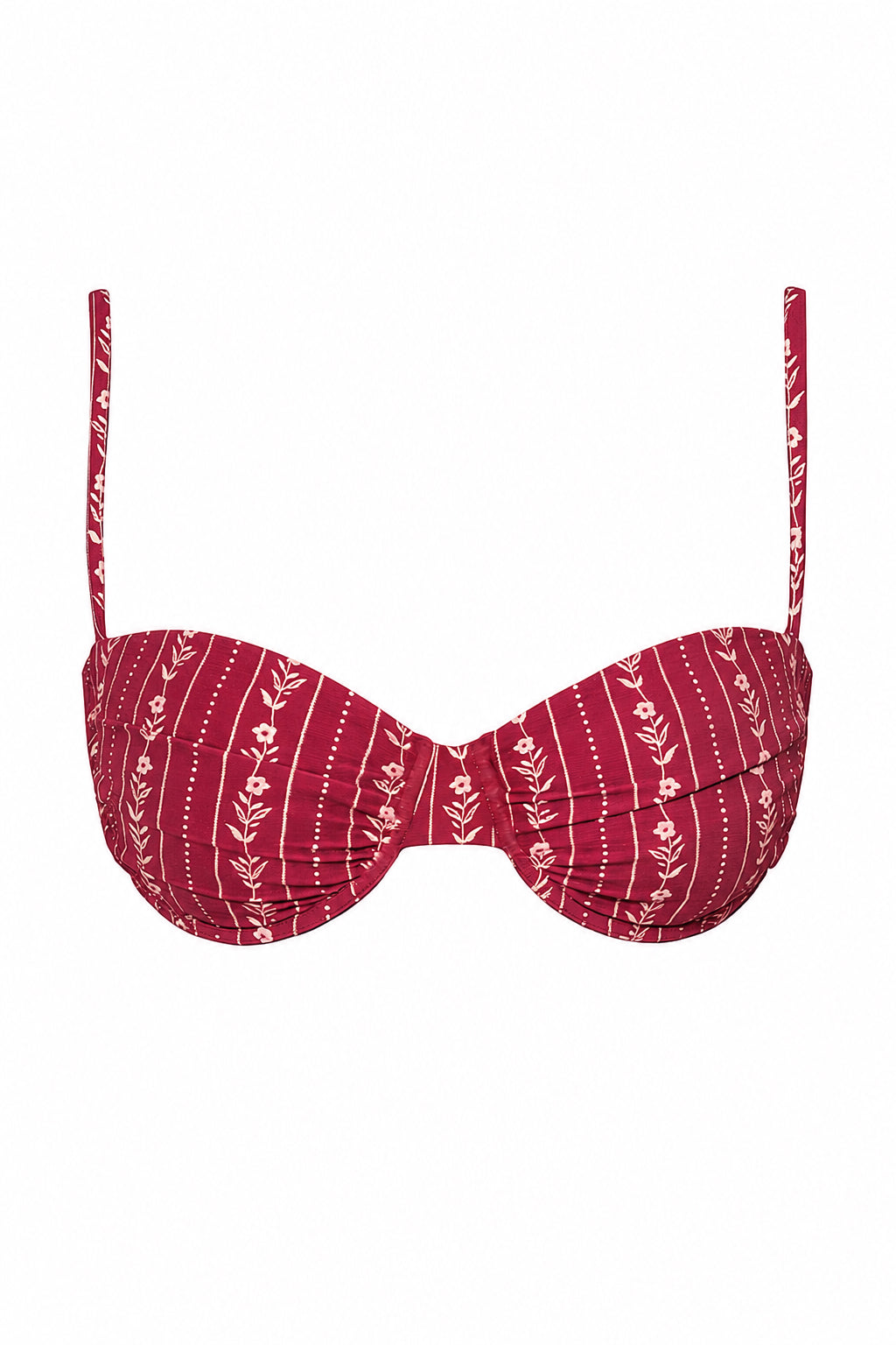 Red Floral Atrani Top