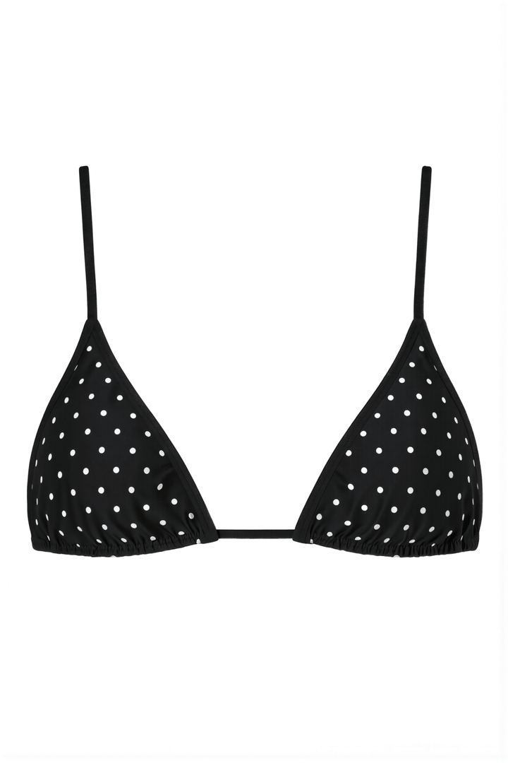 Black Polkadot Ischia Top - Sanori
