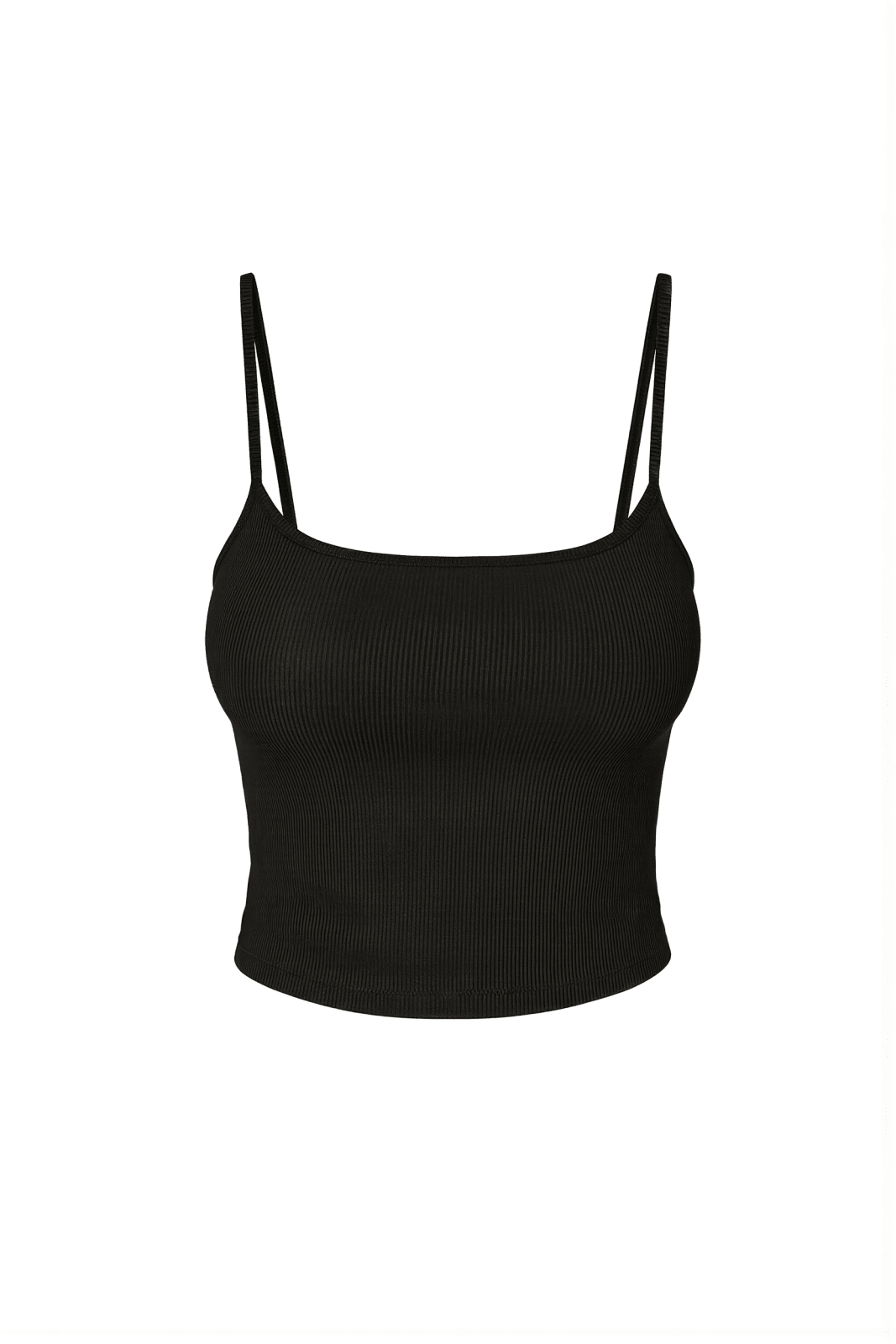Black Ribbed Mila Top - Sanori