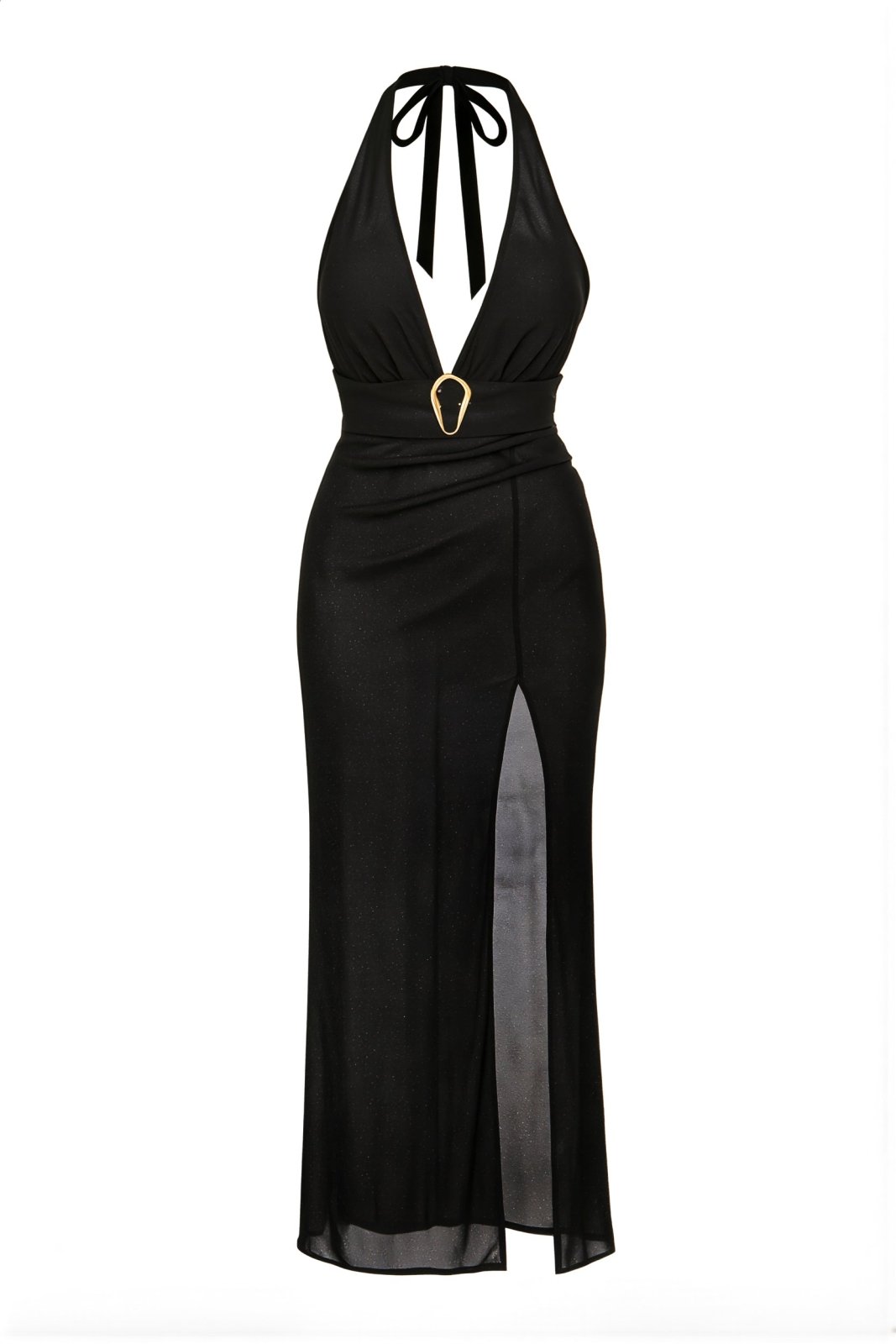 Black Silk Sofia Dress - Sanori