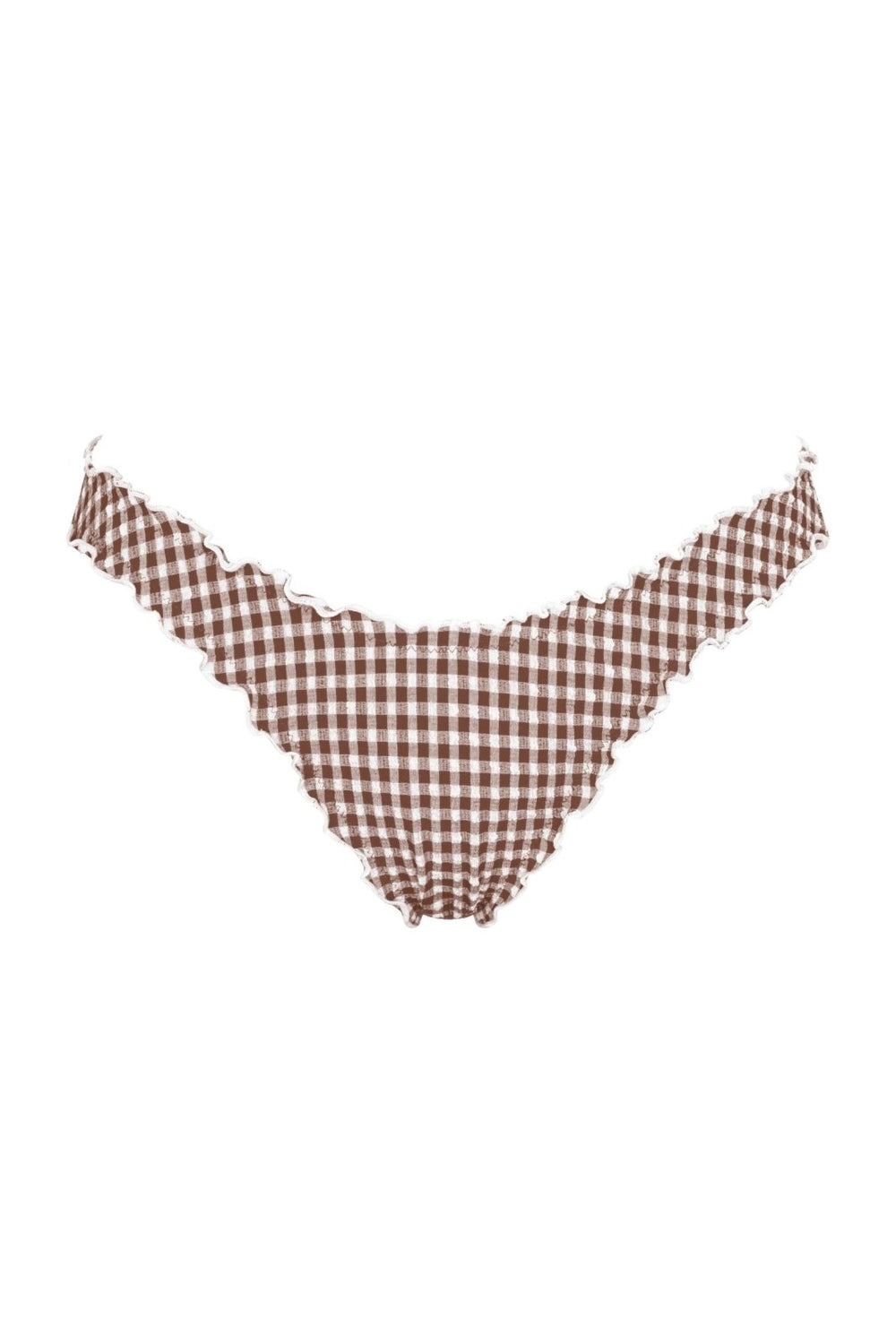 Brown Gingham Deia Bottoms - Sanori
