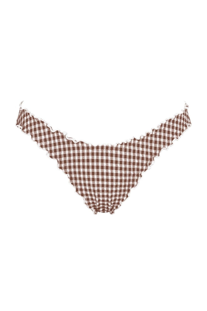 Brown Gingham Deia Bottoms - Sanori