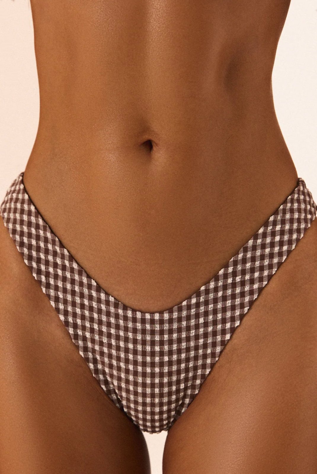 Brown Gingham Tahiti Bottoms - Sanori
