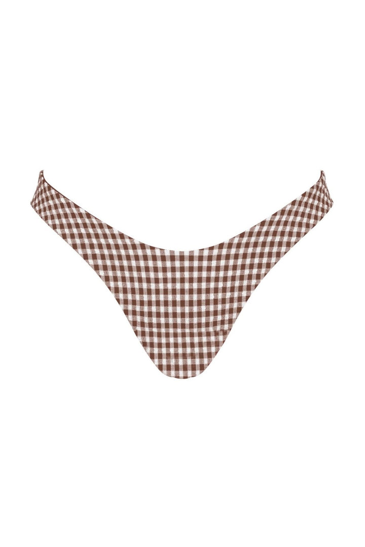 Brown Gingham Tahiti Bottoms - Sanori