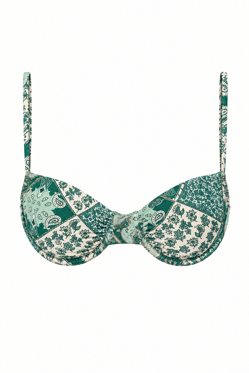 Green Paisley Atrani Top - Sanori