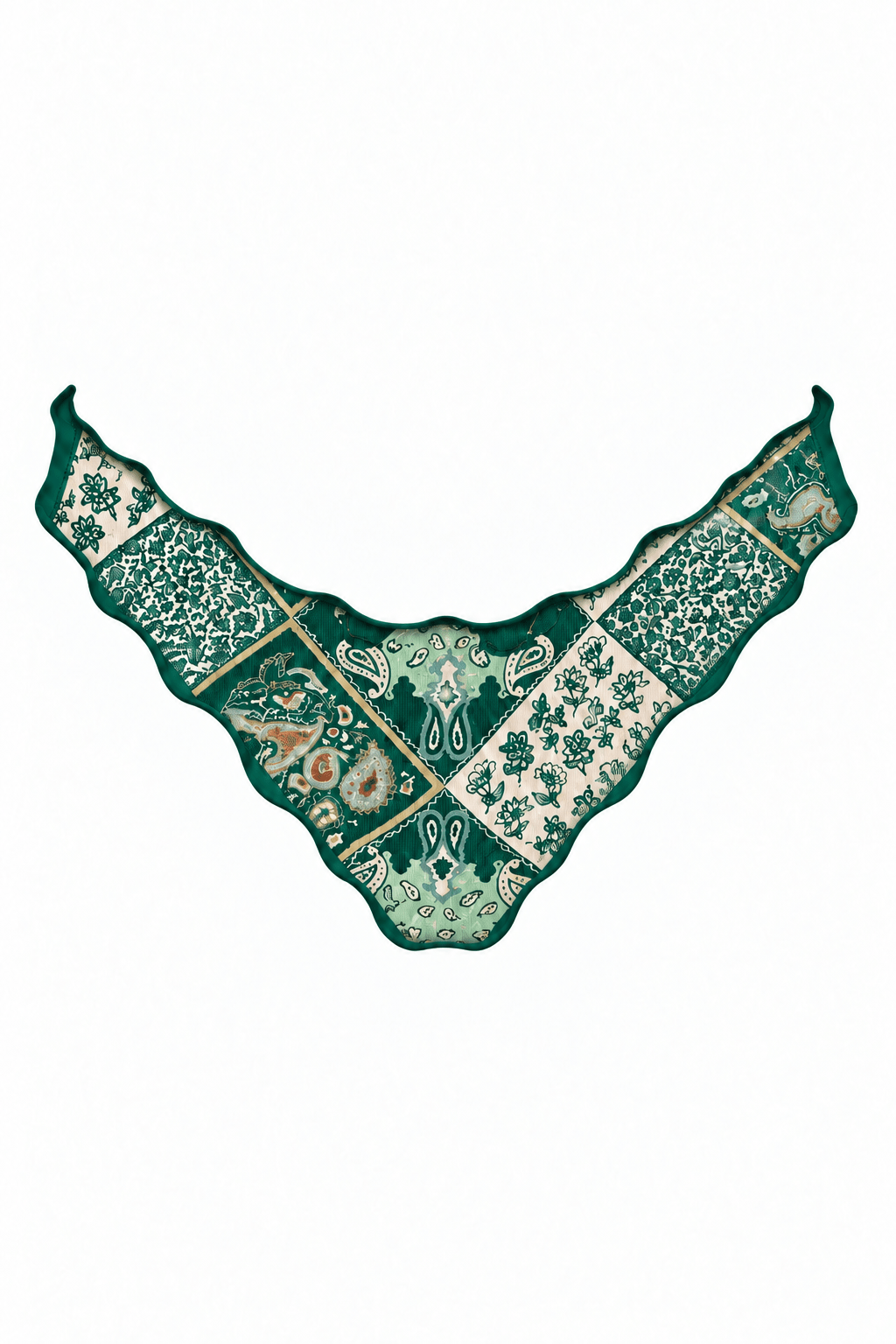 Green Paisley Deia Bottoms - Sanori