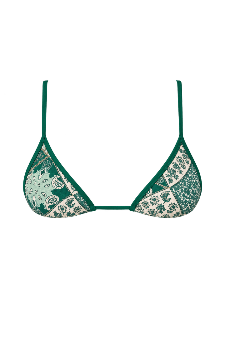 Green Paisley Ischia Top - Sanori