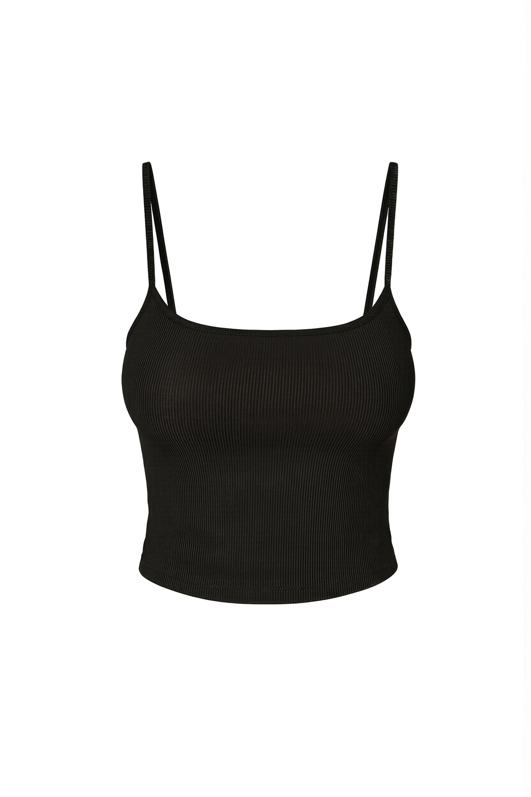 Black Ribbed Mila Top