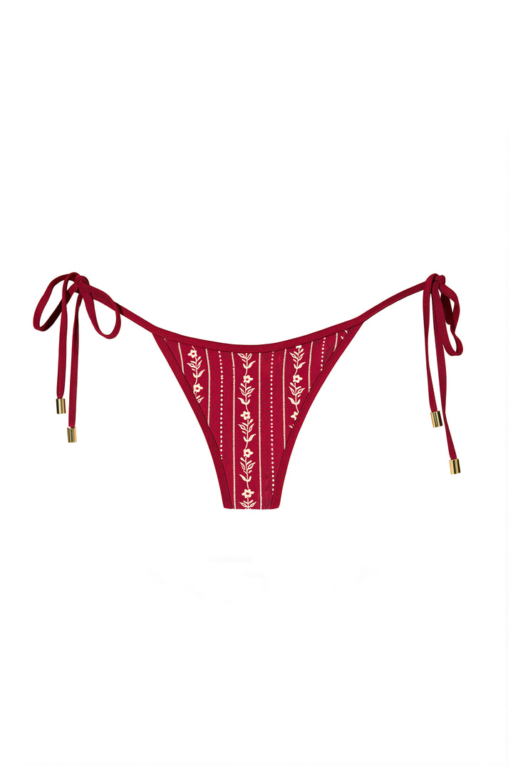 Red Floral Ischia Bottoms