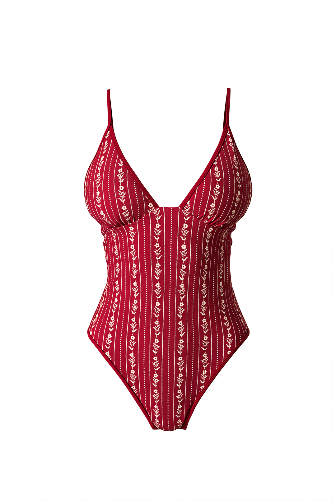 Red Floral Ravello One Piece