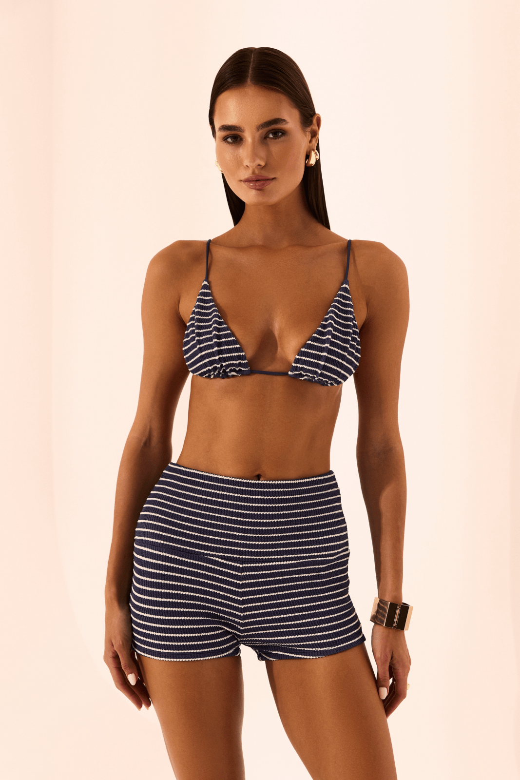Navy White Tahiti Top - Sanori
