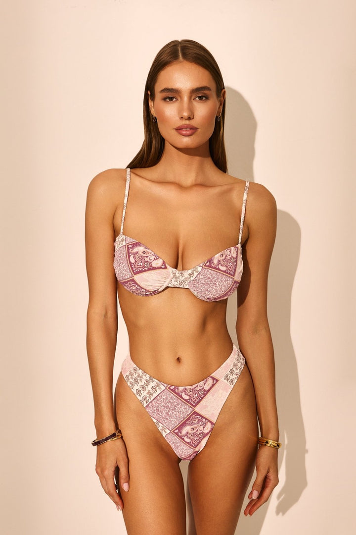 Pink Paisley Atrani Bottoms - Sanori