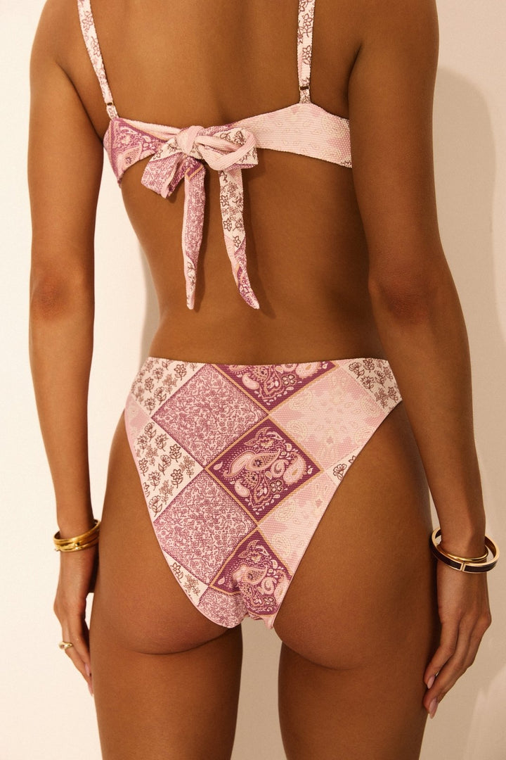 Pink Paisley Atrani Bottoms - Sanori