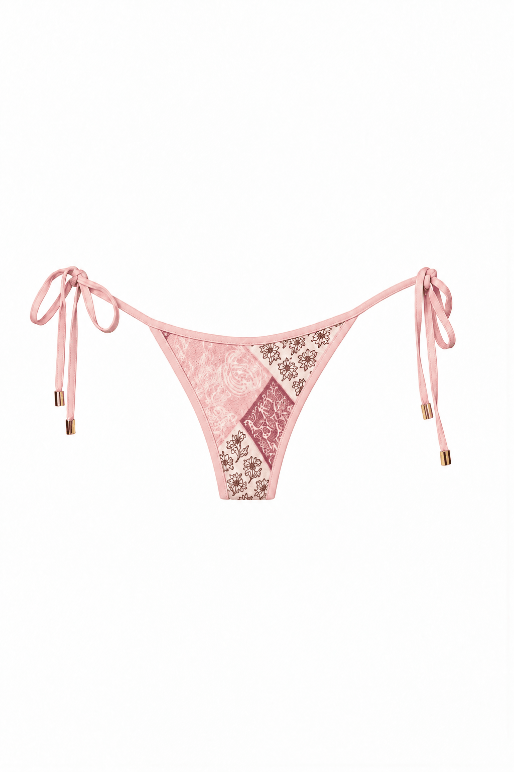 Pink Paisley Ischia Bottoms - Sanori