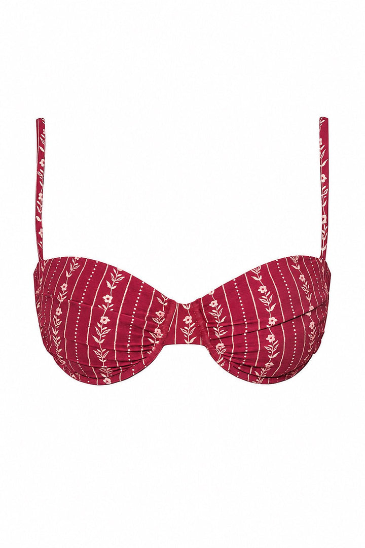 Red Floral Atrani Top - Sanori