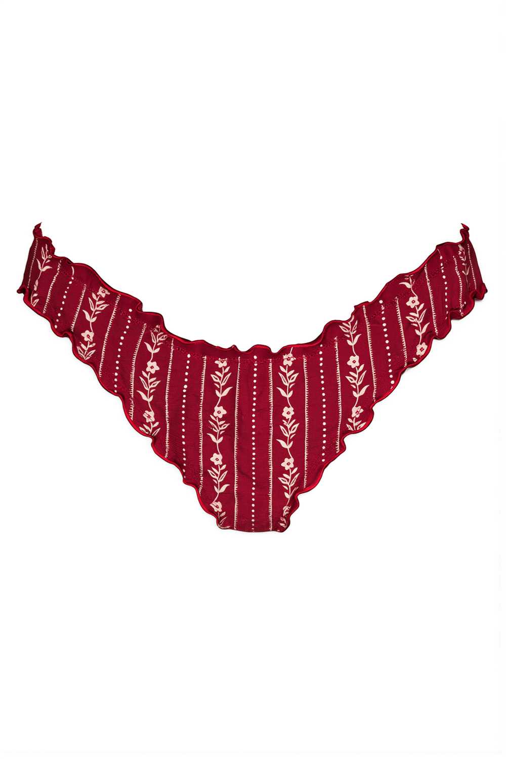 Red Floral Deia Bottoms - Sanori