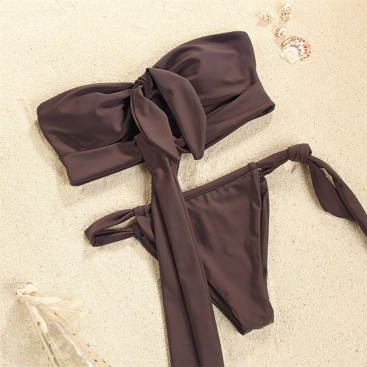 Brown Elba Bikini Bottoms - Sanori Swim