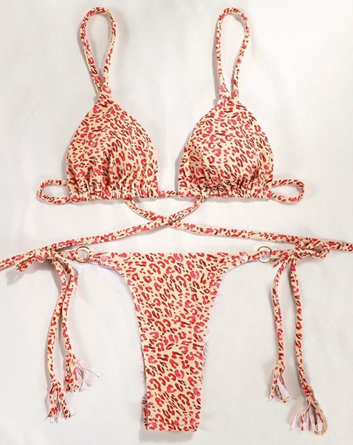 Tortola Leopard Print Bikini Top - Sanori Swim
