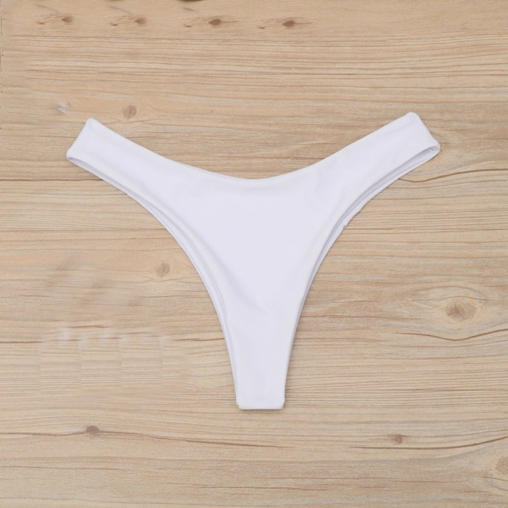 White Andorra Bikini Bottoms - Sanori Swim