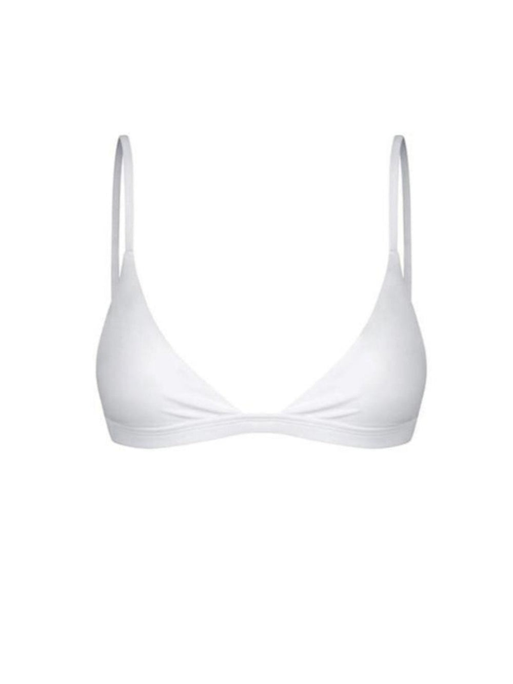 White Zakynthos Triangle Bikini Top - Sanori Swim